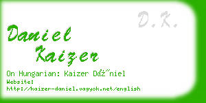 daniel kaizer business card